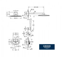 KIT DUCHA EMPOTRADO SMARTCONTROL PERFECT GROHE